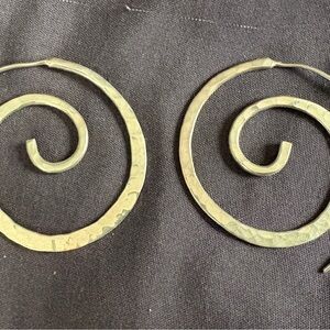 Silver Spiral Earrings